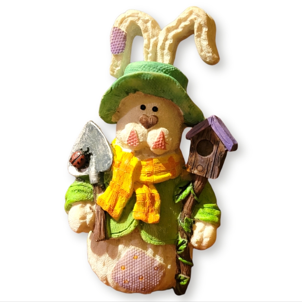 Vtg Spring Garden Irish Easter Bunny Rabbit St Patrick's Day